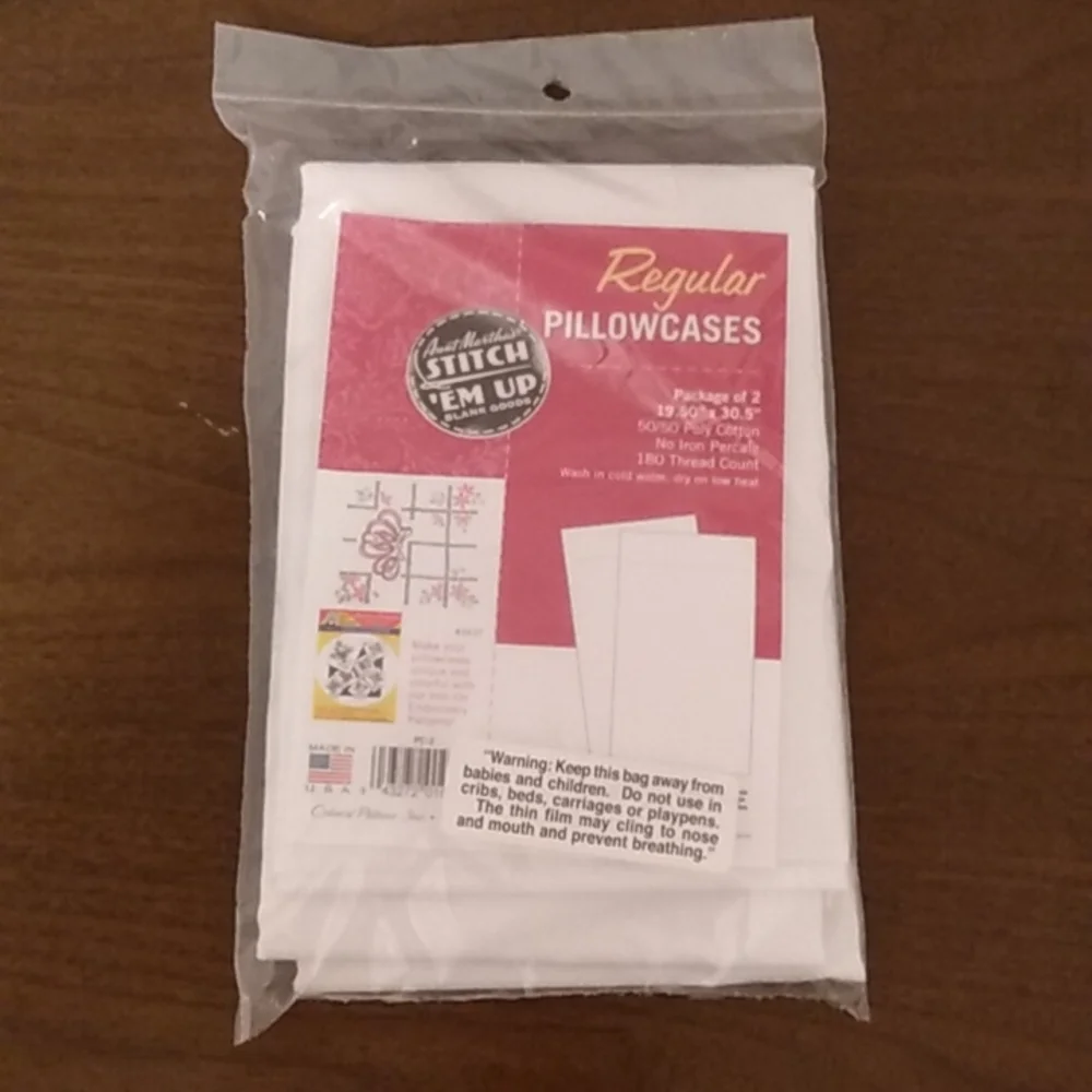 Aunt Martha's Pillowcase Pair - Standard 20